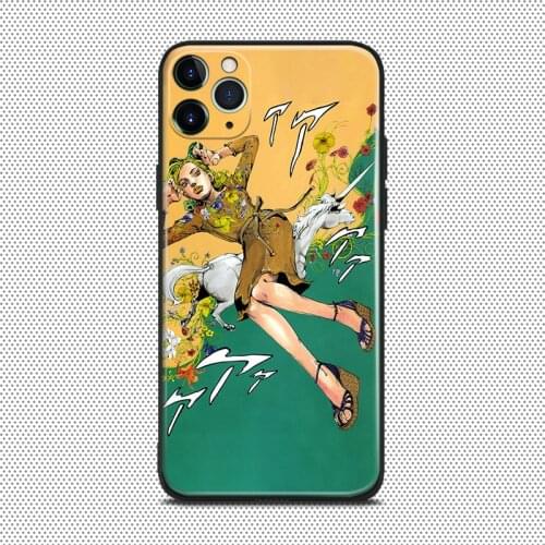 Jolyne Cujoh fashion jojo anime For iPhone se 6 6s 7 8 plus x xr xs 11 pro max soft silicone phone case cover shell
