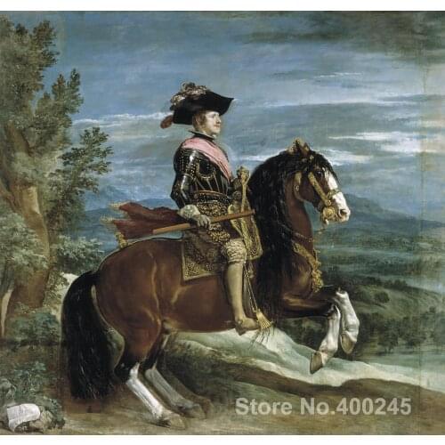 Equestrian Portrait of Philip IV Paintings by Diego Velazquez Portrait art High quality Hand painted