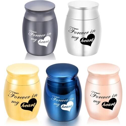 Forever in My Heart My Angel Souvenir Ashes Box Pet Cremation Ashes Keepsake Mini Urns Ash Funeral Memorial Pendant Gift