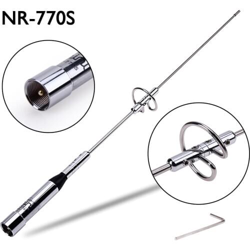 NR-770S Dual Band VHF/UHF 100W Car Mobile Ham Radio Antenna for TYT 17.5in MGO3