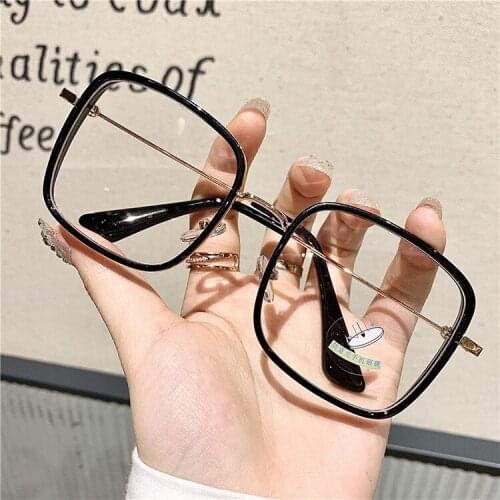 New Anti Blue Light Anti Blocking Filter Glasses Fashion Women Mens Computer Goggles Retro Metal Transparent UV400 Eyewear