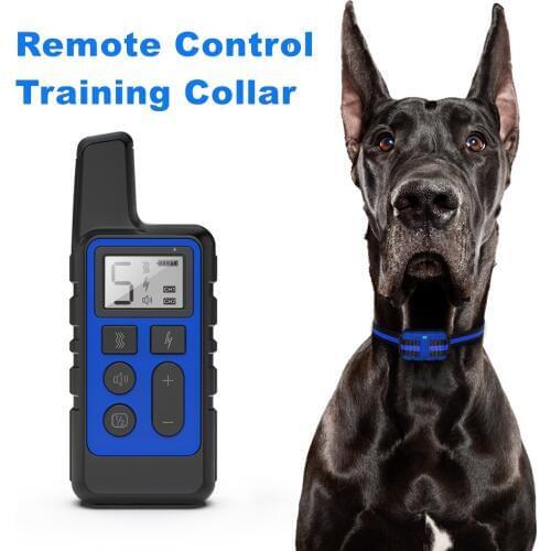 New Remote Rechargeable Dog Training Collar LCD Electric Shock Collar Pet Dog Anti-Barking Training Device for Small Large Dogs