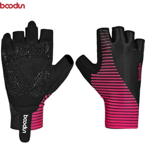 NewCycling Half Finger Gloves Anti-Slip Bicycle Breathable Lycra Fabric Lengthen Mittens MTB Gloves Racing Road Bike Gloves