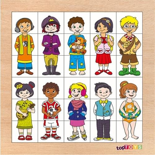 Have been matched Karıştır Children Wooden Puzzle CS-7029