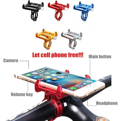 GUB G-86 Bicycle Phone Stand motorbike Aluminum Handlebar Bike Mount Holder big size For iPhone 7/8 X Samsung S8 NOTE 8 pixel 2