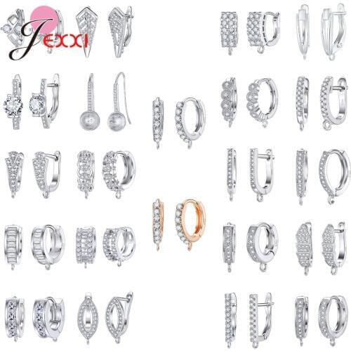 Simple Lovely Girls Huggies Small Hoops Earrings Women 925 Sterling Silver Minimal Charming Cubic Zirconia Earrings Jewelry