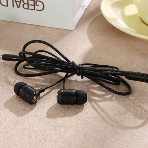 1.2m Wired Length Earphones with 3.5mm/0.14in Headphone Plugs Earbuds Stereo Bass Sound Systems Noise Cancel Small Kits