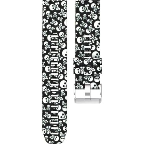 Trendy Floral Print Strap For Garmin Fenix 5/5 Plus/Forerunner 935/45 Replacement Watchbands Fashion Silicone Sport Strap Band