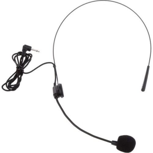 RISE-Back Electret Unidirectional Headband Microphone With Plug With Flexion Jack