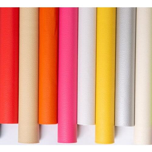 100X140CM Artificial Leather Fabrics Upholstered Sofa Cloth Thicken Litchi PU Leder Handmade Bags Chairs Car Decor DIY Accessory