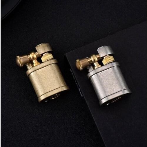 Vintage Retro Metal Petr Petroleum kerosene Lighter Unusual Lighters Cigarette Tool Survival Gadgets For Men Smoking Accessories