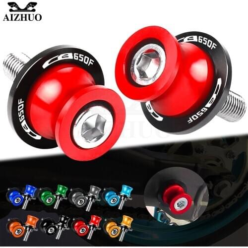 Motorcycle CBR 650F Stand Screws CNC Aluminum Swingarm Slider Spools M8 FOR HONDA CBR 650F CBR650F CB650F 2014 2015 2016 CB650 F