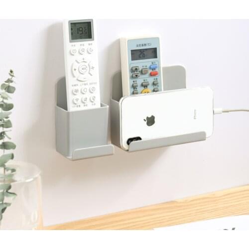 Storage Box Remote Control Mobile Phone Charging Stand Small Object Storage Rack Wall-mounted Boxes Home Shelf Charging Bracket