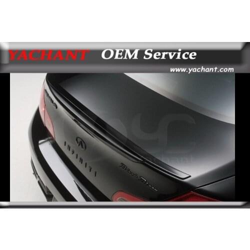 Car-Styling Carbon Fiber Rear Spoiler Fit For 2007-2015 G Series V36 G25 G35 G37 Q40 4D Sedan WA Style Trunk Spoiler Wing