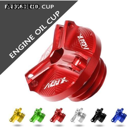 Motorcycle Accessories Parts Fixed Engine Oil CUP Filler Cover Drain Plug Sump Reservoir For HONDA X-ADV 750 XADV750 2017-2018