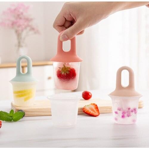 1Pcs Ice Cream Popsicle Mould Silicone Non-toxic Popsicle Ice Cream Mold Innovative Cute Homemade Stick Ice Cream Maker