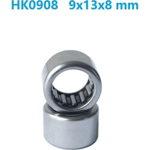 100pcs/lot HK0908 HK091308 Drawn Cup Needle Roller Bearing 9x13x8 mm free shipping good quality