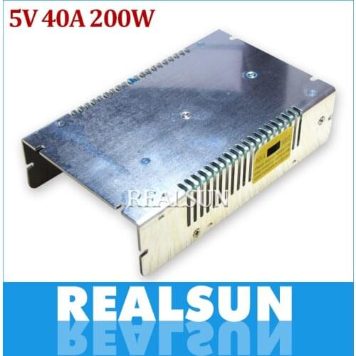 2pcs/lot 5V 40A 200W Switching Power Supply Driver Switching For LED Strip Light Display 110V/220V free shipping