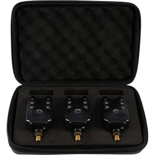 3pcs/box Wireless Remote Sense Fishing Bite Alarm Kit LED Light Alert Bell Fish Bite Signal Fishing Tackle Tools