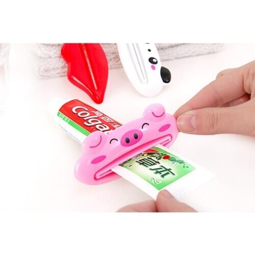 3PCS Tooth Paste Tube Squeezers Animal Toothpaste Dispenser Toothpaste Rolling Holder For Home Bathroom Random Color