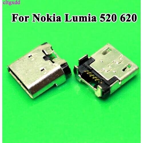 50pcs Replacement Micro USB Jack Charging Port Micro USB Connector Socket For Nokia Lumia 520 620 630 520T 525 N520 N620