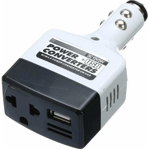 MAYITR Car Inverters DC 12V/24V to AC 220V Auto Charge Power Converter Adapter Charger with USB High Quality