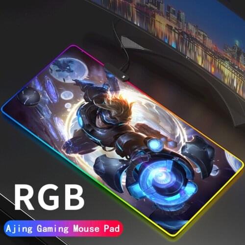 Big LOL Large Gaming RGB Mousepad XL Gamer Mat Mouse Pad For League of Legends PC Computer Led Backlight XXL Keyboard Desk Mat