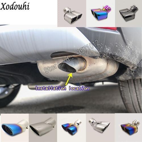 For Honda CRV CR-V 2017 2018 2019 2020 Car Body Muffler Exterior Back End Pipe Dedicate Exhaust Tip Tail Outlet Vent Ornament