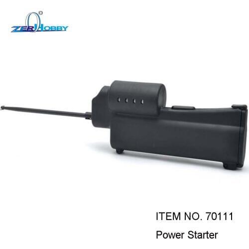 HSP 70111 Handheld Power Starter with Engine Drill Holder Plate with Battery and Charger for Vertex 16 18 Sh 21 Nitro Engine