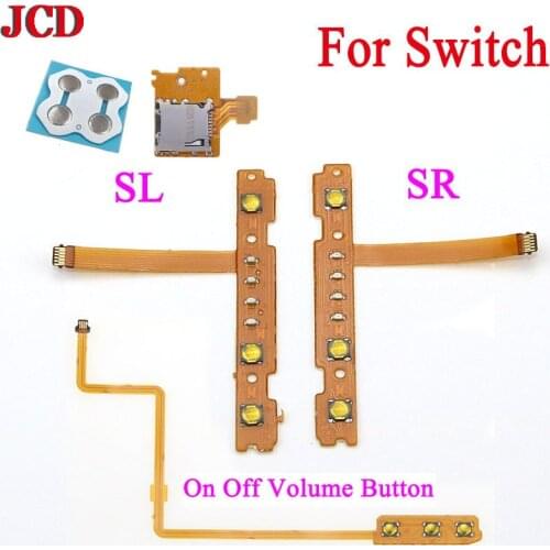 JCD NS Kit De Reparación Para Interruptor Nintendo Con controlador SL/SR ZR/ZL/Botón L cinta Flex Cable SD Ranura Tarjeta 1Set