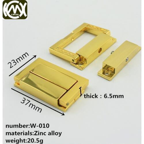 Mayitr 10pcs Leather Craft Bag Horns Lock Jewelry Gift Wine Wooden Box Hasp Latch Exempt postage W-010