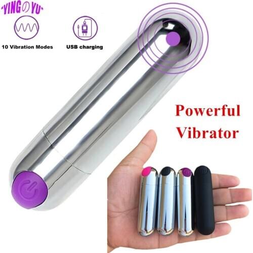 USB Charge Mini Powerful Bullet Vibrator Clitoral Stimulator Vagina G Spot Masturbation Erotic Adult Sex Toys for Women Couples