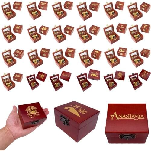 Anime Music Box Carved Wood Musical Box Wind Up Mechanism Colockwork Music Gifts for Christmas,Birthday,Valentines Day