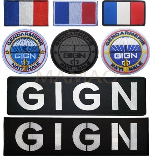 New Technology IR Infrared GIGN RAID France Gendarmerie patch Reflective Patch French Tactics Armband Shoulder Badge