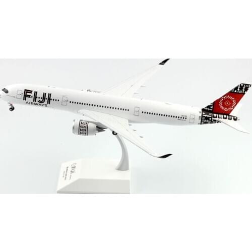 About 32cm Diecast 1:200 Scale Air FIJI 350 Airplane A350-900 Model Toy with Base Landing Gear Alloy Aircraft Plane Gifts Show