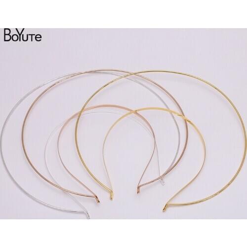 BoYuTe New Arrive (10 Pieces/Lot) 210*210MM Metal Iron Headband Crown Tiara Base Diy Jewelry Making Handmade Materials