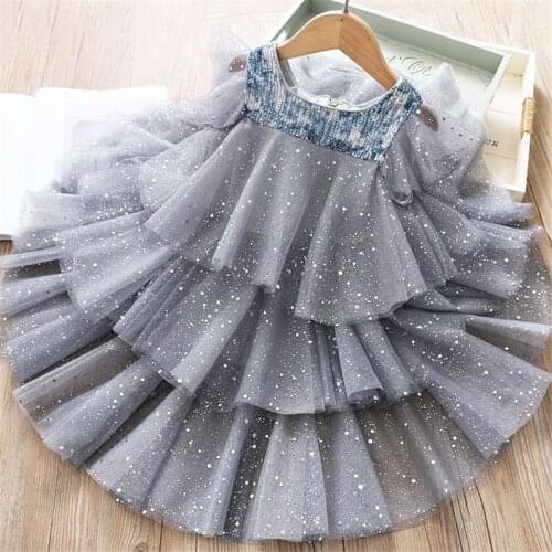 Toddler Girl Dress Bling Layers Tutu Baby Girls Summer Clothes Casual Dress for Girls Kids Children Clothing Princess Party Wear