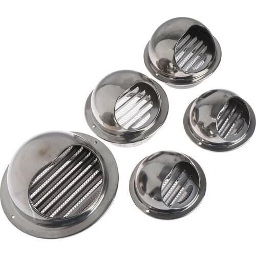 70/80/100/120/150mm Wall Air Vent Grille Ducting Ventilation Extractor Outlet Louvres Hemisphere