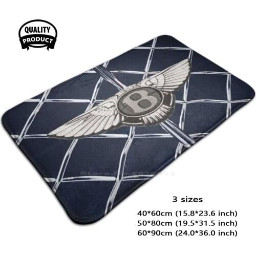 Luxury Ele Automobile Logo Grill Soft Foot Pad Room Goods Rug Carpet Car Racing Car Luxury Motorsport Auto Automobile British