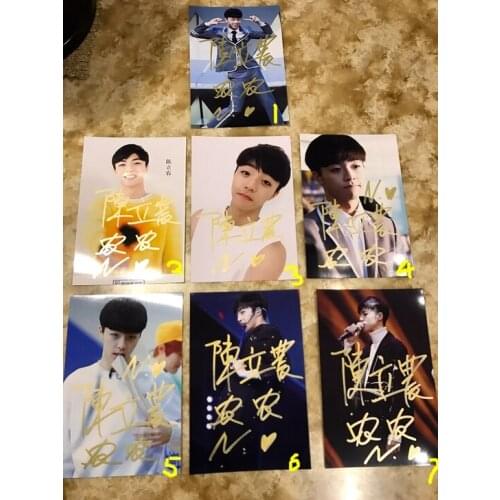 Hand signed IDOL PRODUCER NINE PERCENT CHEN LINONG LI NONG autographed photo 4*6 052018