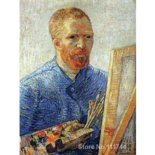 Modern art Self Portrait as an Artist by Vincent Van Gogh paintings for living room Hand painted High quality