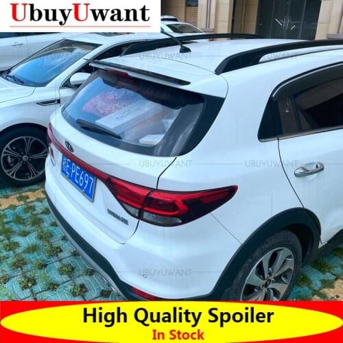 UBUYWANT Rear Roof Lip Spoiler For 2017-2020 KIA KX CROSS Hatchback Spoiler ABS Plastic Gloosy Black Car Tail Wing Decoration