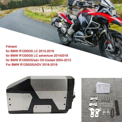 R1200GS Tool Box Left Side Bracket For BMW R1200GS LC adventure R1250GS ADV 2004-2019 Decorative Aluminum Box Toolbox 4.2 Liters