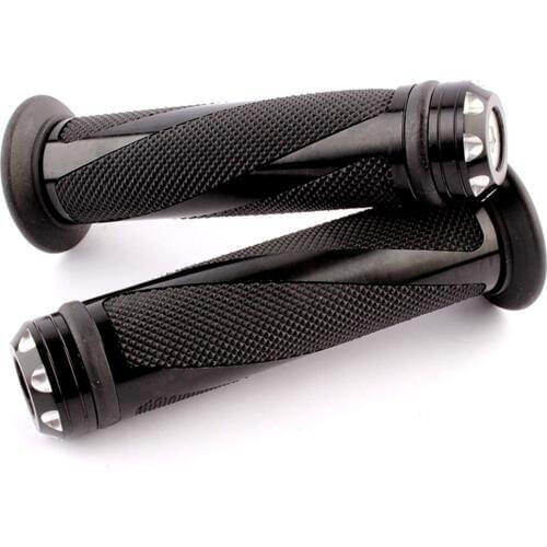 1 Pair Black Motorcycle Grips 7/8" Handblebar Rubber GEL Hand Grips Handle Bar Grips For Honda CBR CRF