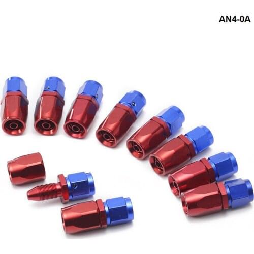 10PCS/LOT Universal AN4 4-AN Straight Aluminum Oil/Fuel Line Hose End Fitting AN4-0A