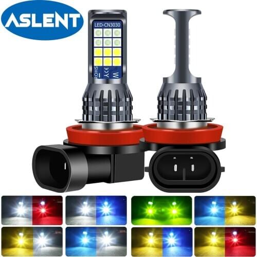 2pcs H8 H11 LED Bulb 9006 HB4 LED Fog Lights 6000K 12V 24V White Yellow Green Lemon Ice Blue Car Driving lights H16 Auto Lamp