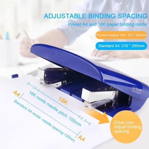2021 New A4/16k Standard Format Stapler Double-head Stapler Office-specific Stapler 55y2 Can Bind 50 Sheets Stapler For Office