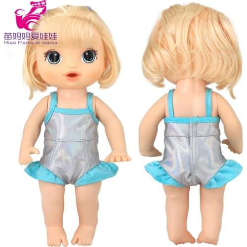 30 Cm Rubber Silicone Slim Girl Doll Summer Dress Swimsuit 12" Baby Doll Clothes Birthday Gifts