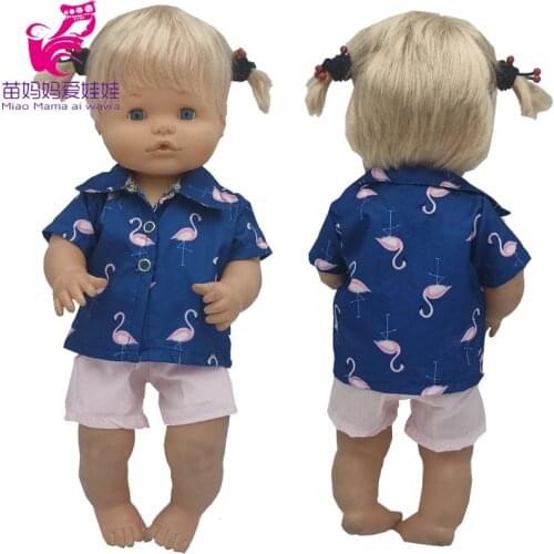 38cm Nenuco Ropa Y Su Hermanita Clothes Shirt 16" Reborn Baby Doll Toys Clothing Children Birthday Gifts