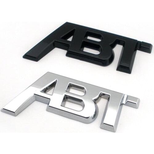 3D Metal Sticker For ABT A6 C6 A3 A4 A5 A7 Q2 Q5 Q7 VW Tiguan Golf Touareg Jetta Touran Passat Polo Side Rear Trunk Sticker